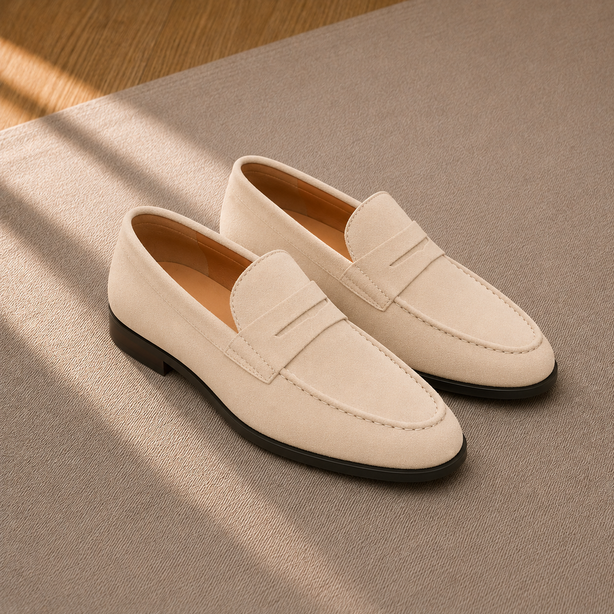 Men's Penny Loafers – Rounded Toe, Weekend Ready