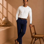 Men's Full Length Tailored Trousers – Smooth Finish – image 4
