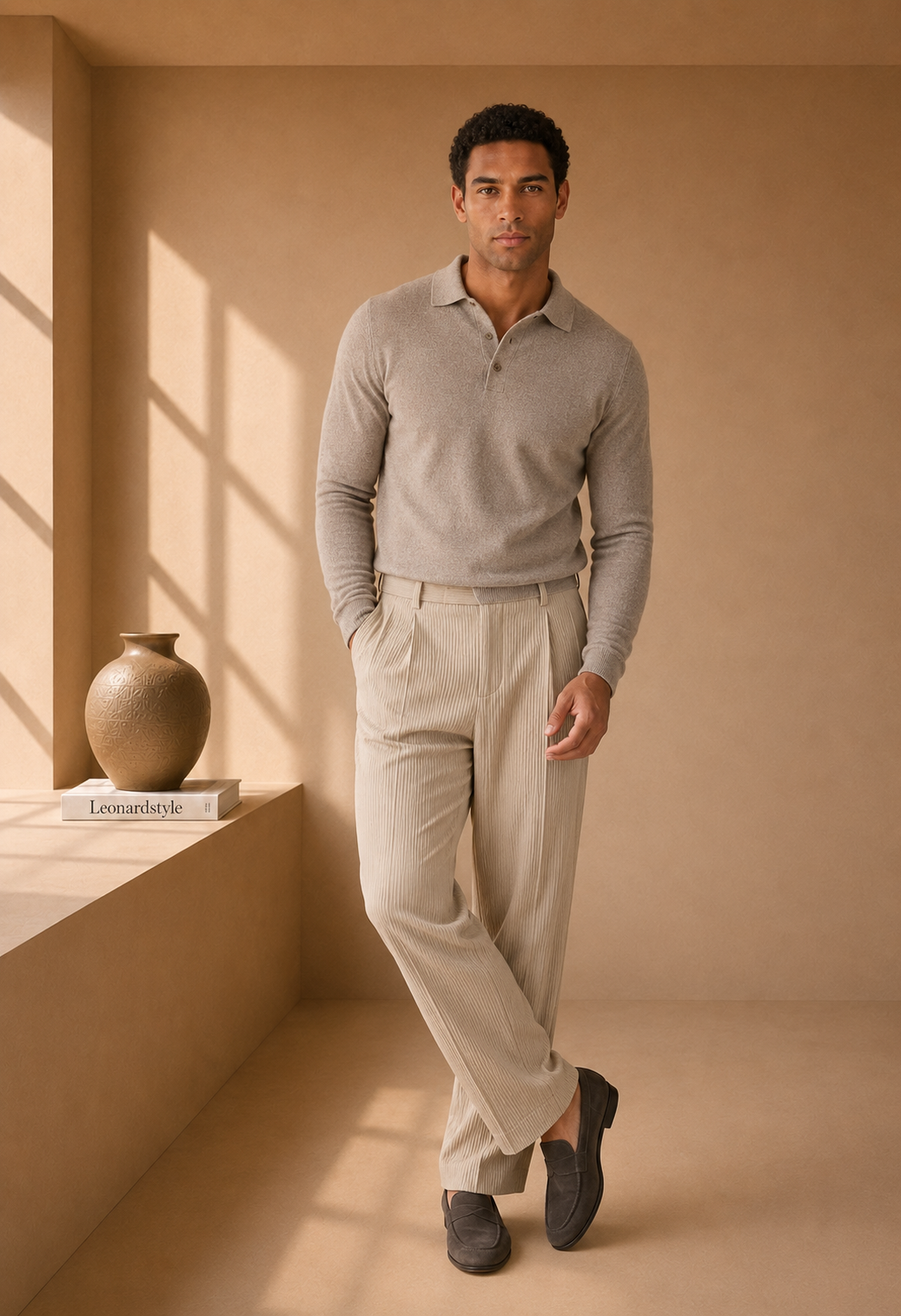 Men's Pleated Trousers – Smart Finish, Full Pocketing – image 2