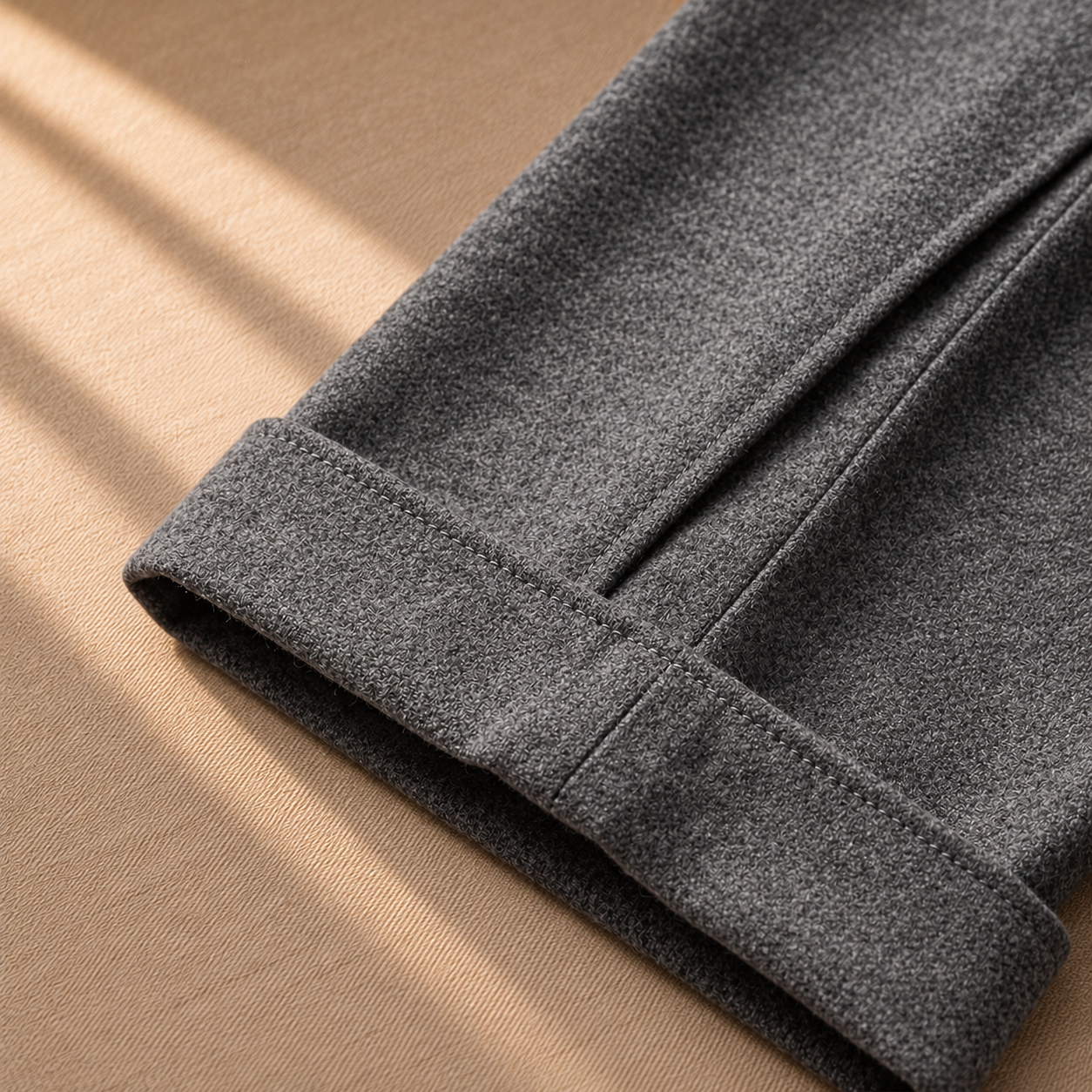 Men's Pleated Trousers – Side Adjuster, No Belt Needed – image 6