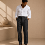 Men's Striped Trousers – Relaxed Fit, Machine Washable – image 3