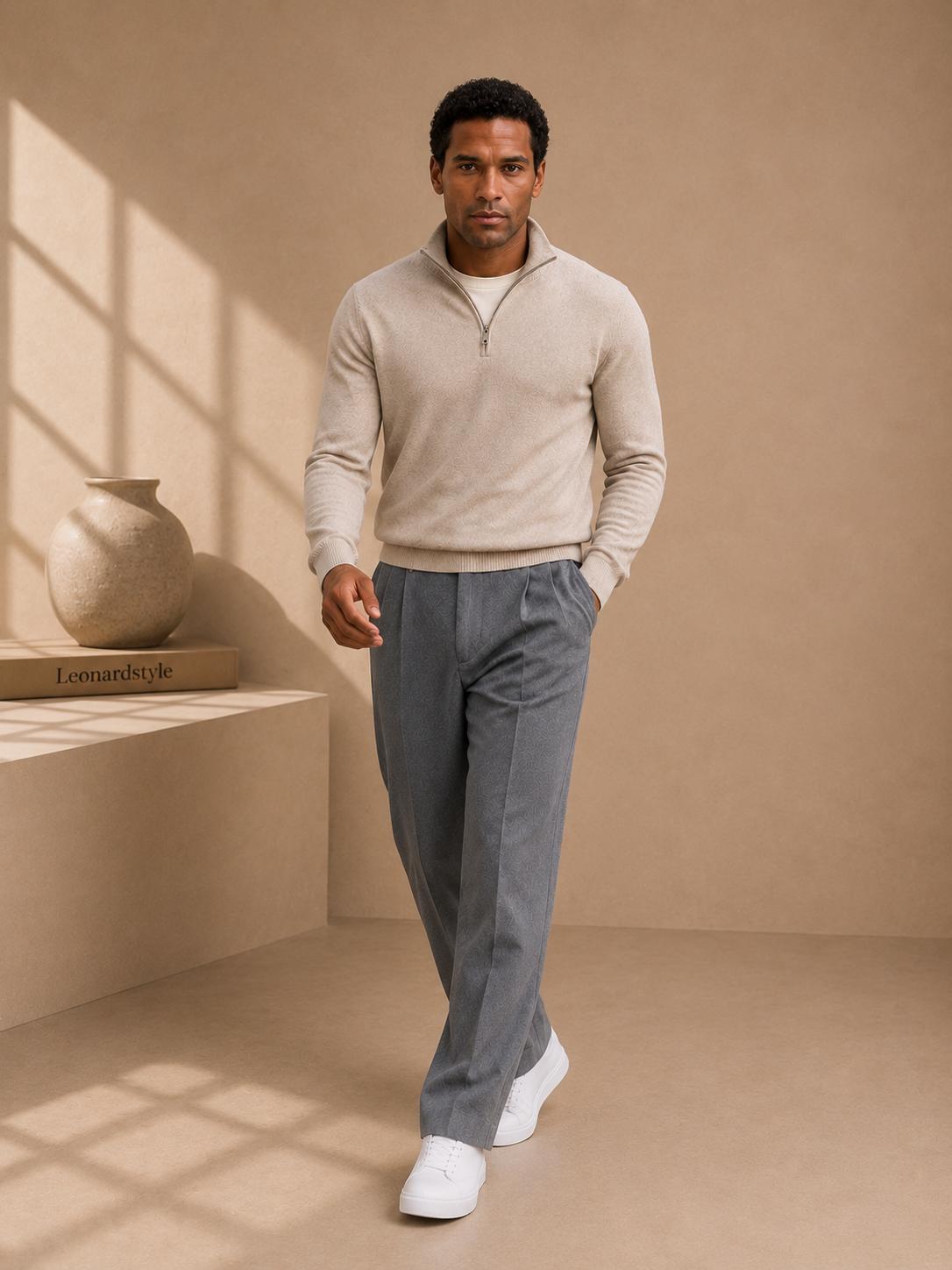 Men's Straight Leg Trousers – Clean Tailoring, All-Day Comfort – image 3