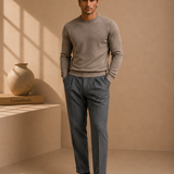 Men's Pleated Trousers – Side Adjuster, No Belt Needed – image 2