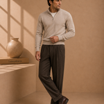 Men's Pleated Trousers – Side Adjuster, No Belt Needed – image 4