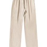 Men's Straight Leg Trousers – Mid-Rise Comfort, Textured Finish – image 3