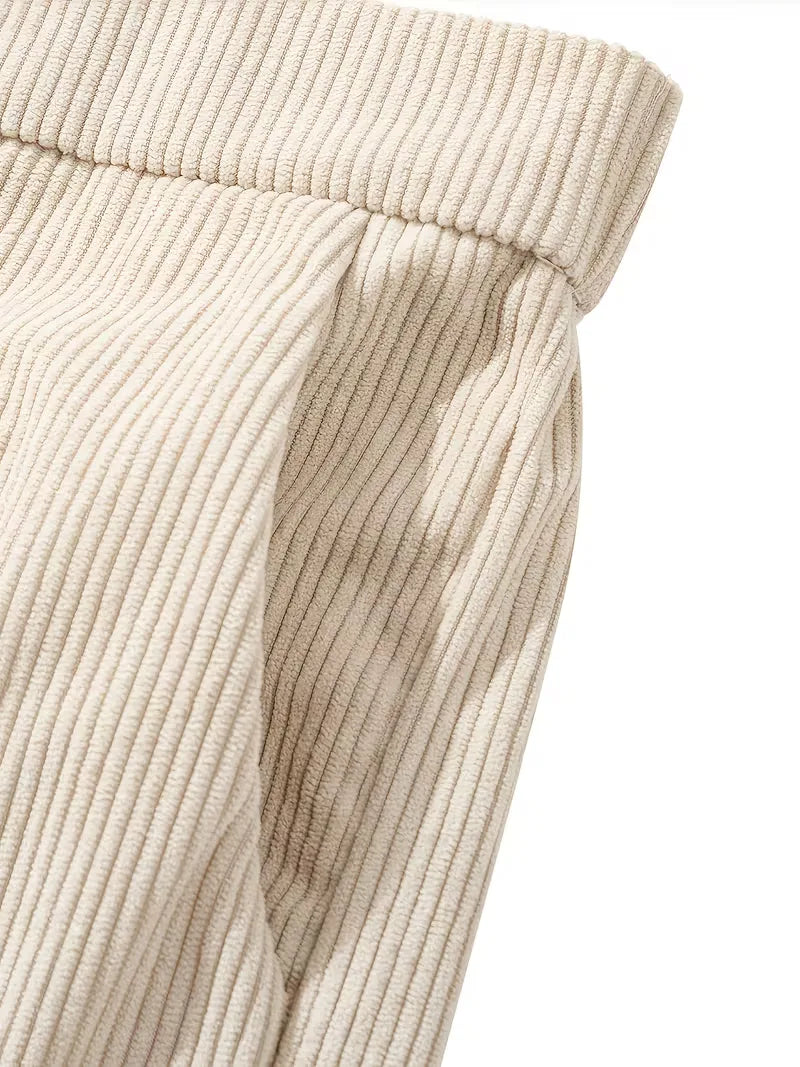 Men's Straight Leg Trousers – Mid-Rise Comfort, Textured Finish – image 4