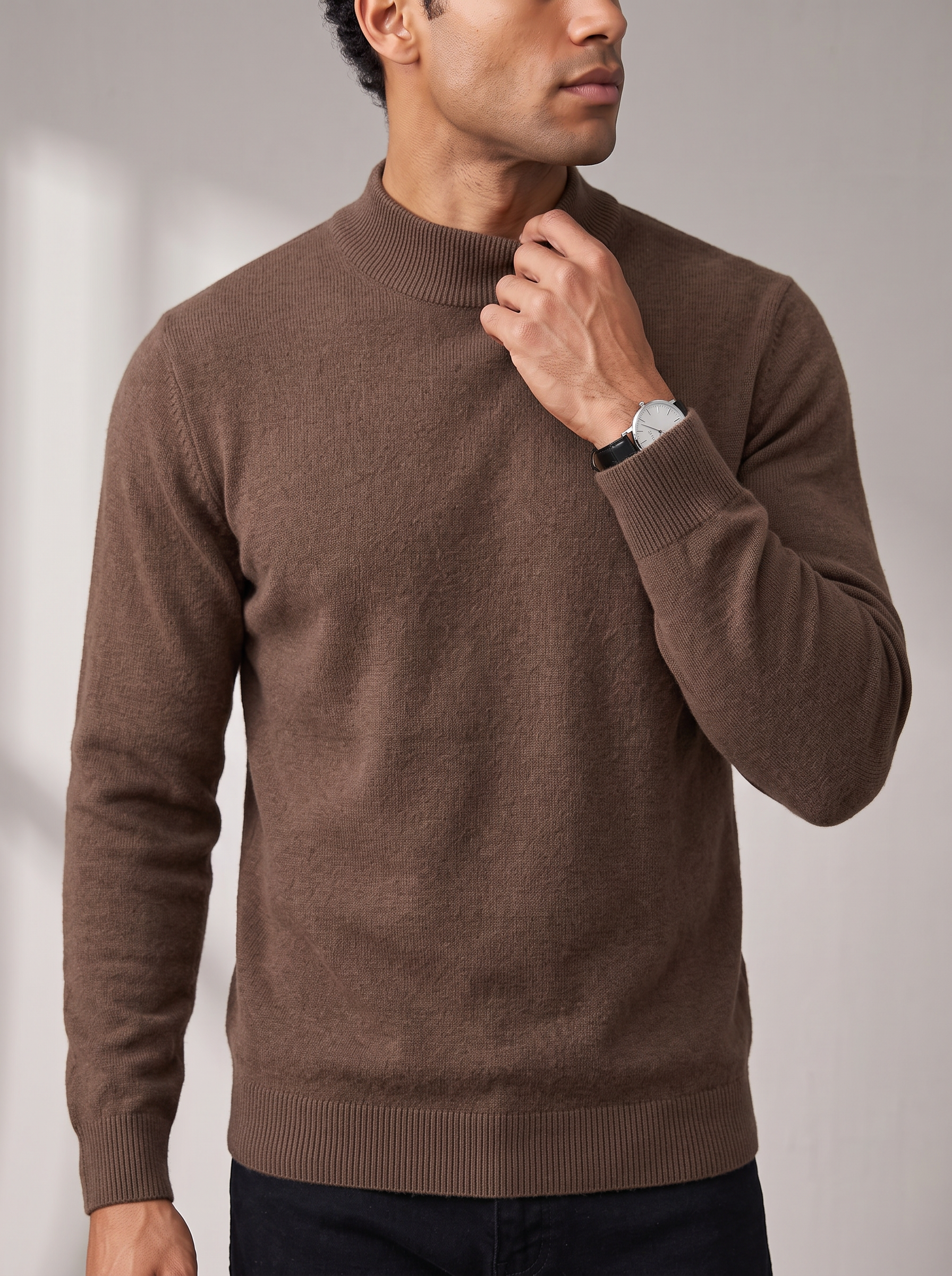 Men's Fine Roll Neck Turtleneck – Lightweight Warmth – image 5