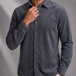Men's Textured Shirt – Mid-Weight, Structured Collar – image 4