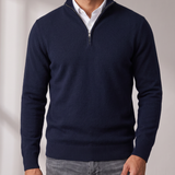 Men's Quarter Zip Sweater – Adjustable Stand Collar – image 2