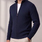 Men's Ribbed Zip Cardigan – Minimalist Finish, Easy Layering – image 3