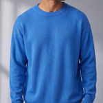Men's Oversized Sweater – Dropped Shoulder, Ribbed O-Neck – image 6