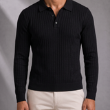 Men's Long Sleeve Polo – All-Day Comfort, Ribbed Cuffs – image 2