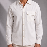 Men's Overshirt – Chest Pocket, Shirt-Jacket Cut – image 2