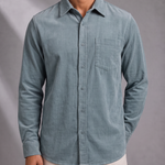 Men's Textured Shirt – Mid-Weight, Structured Collar – image 2