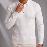 Men's Long Sleeve Polo – All-Day Comfort, Ribbed Cuffs – image 3