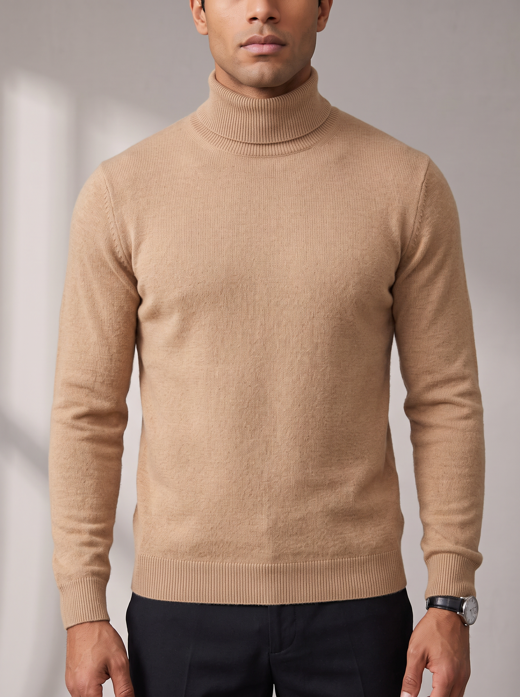 Men's Fine Roll Neck Turtleneck – Lightweight Warmth – image 4