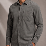 Men's Textured Shirt – Mid-Weight, Structured Collar – image 5