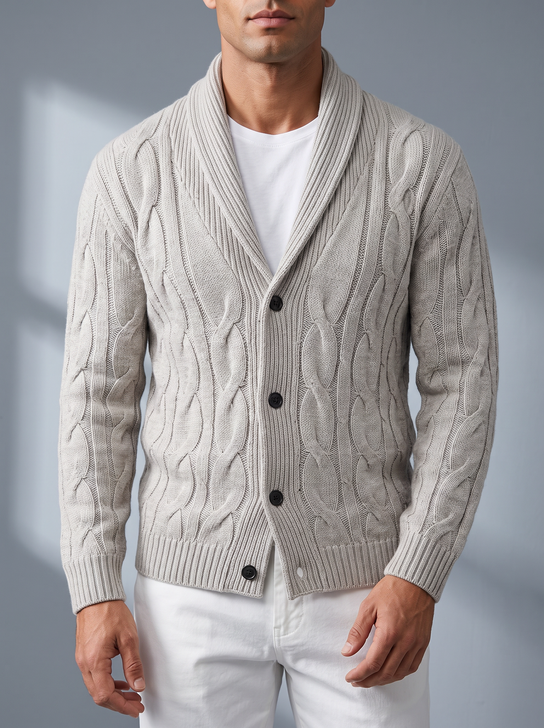 Men's Soft Zip Cardigan – Side Pockets, Relaxed Fit – image 5