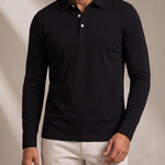 Men's Fine Gauge Polo – Layering Ready, Ribbed Trims – image 4