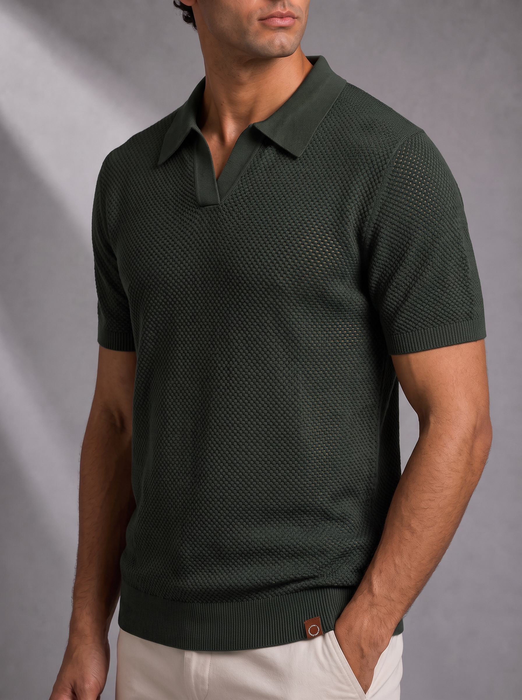 Men's Short Sleeve Polo – Soft Knit, Structured Collar – image 6