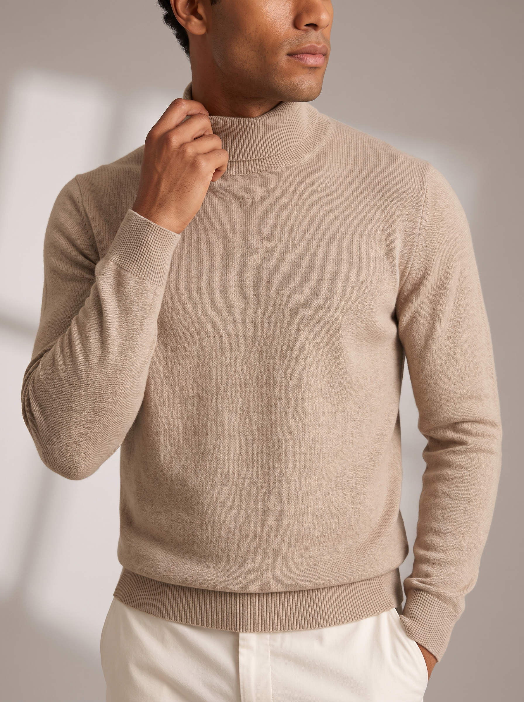 Men's Classic Turtleneck – Roll Neck, Shape Retentive