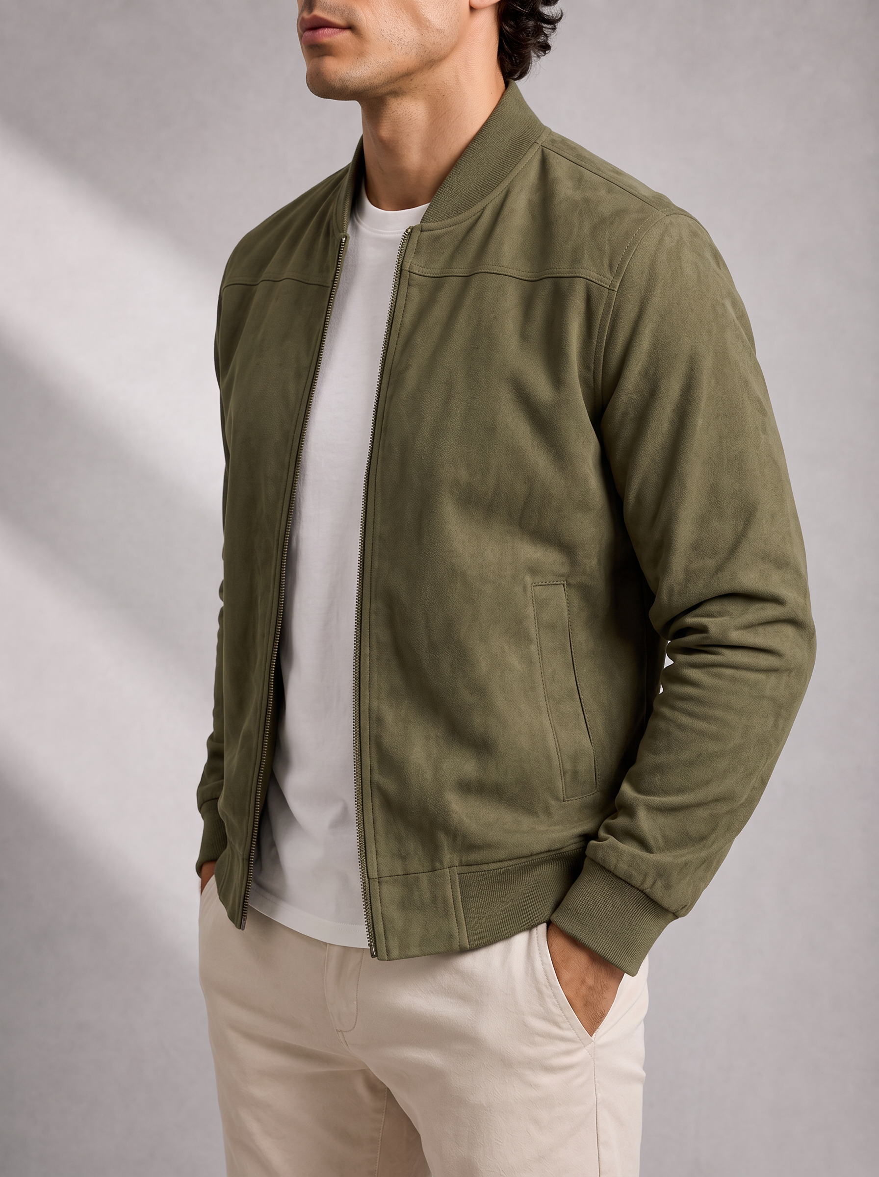 Men's Bomber Jacket – Lined, Tailored Modern Fit