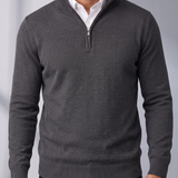 Men's Quarter Zip Sweater – Adjustable Stand Collar – image 6