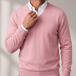 Men's Crew Neck Jumper – Lightweight Warmth, Ribbed Trims – image 3