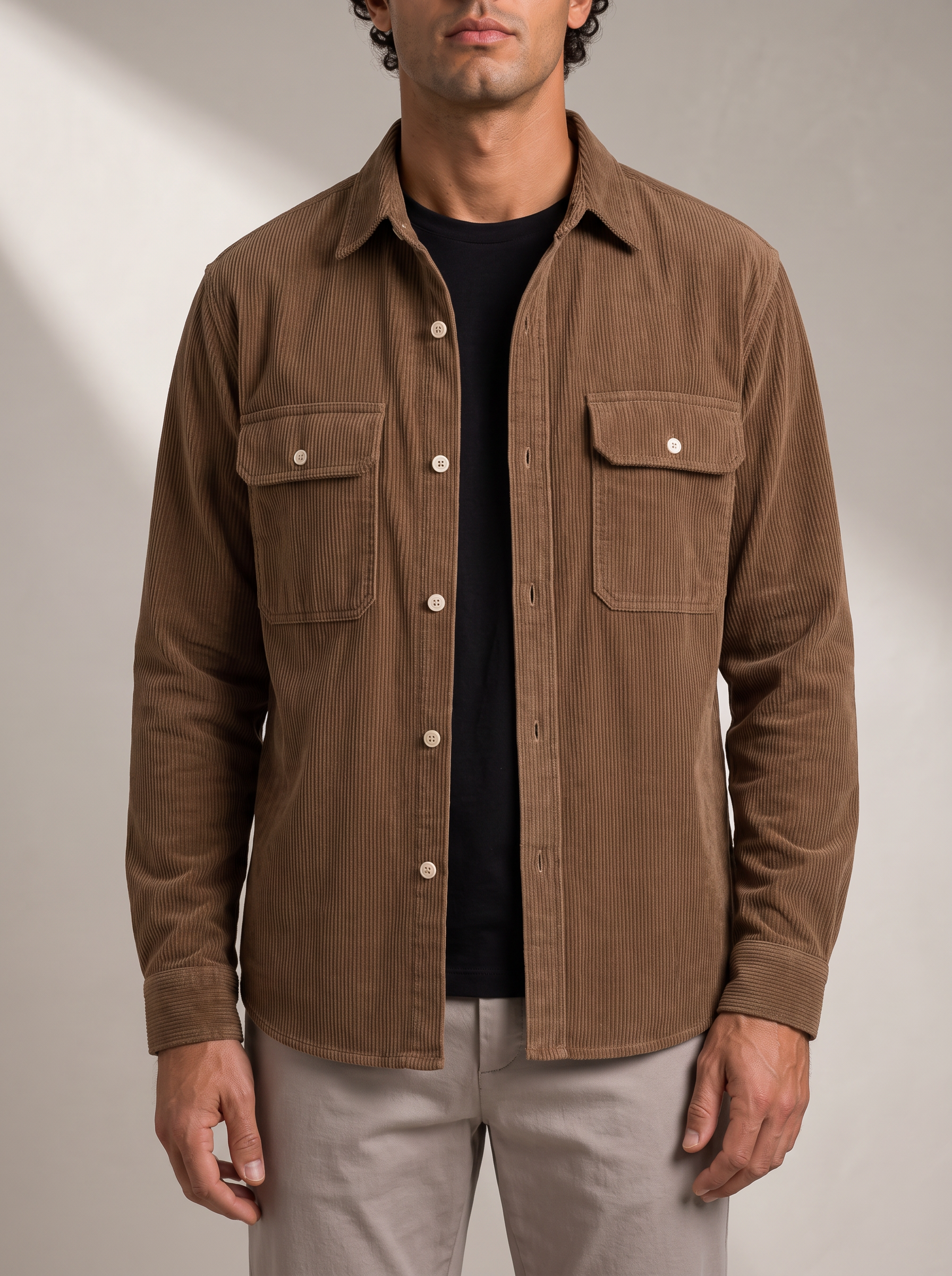 Men's Overshirt – Chest Pocket, Shirt-Jacket Cut