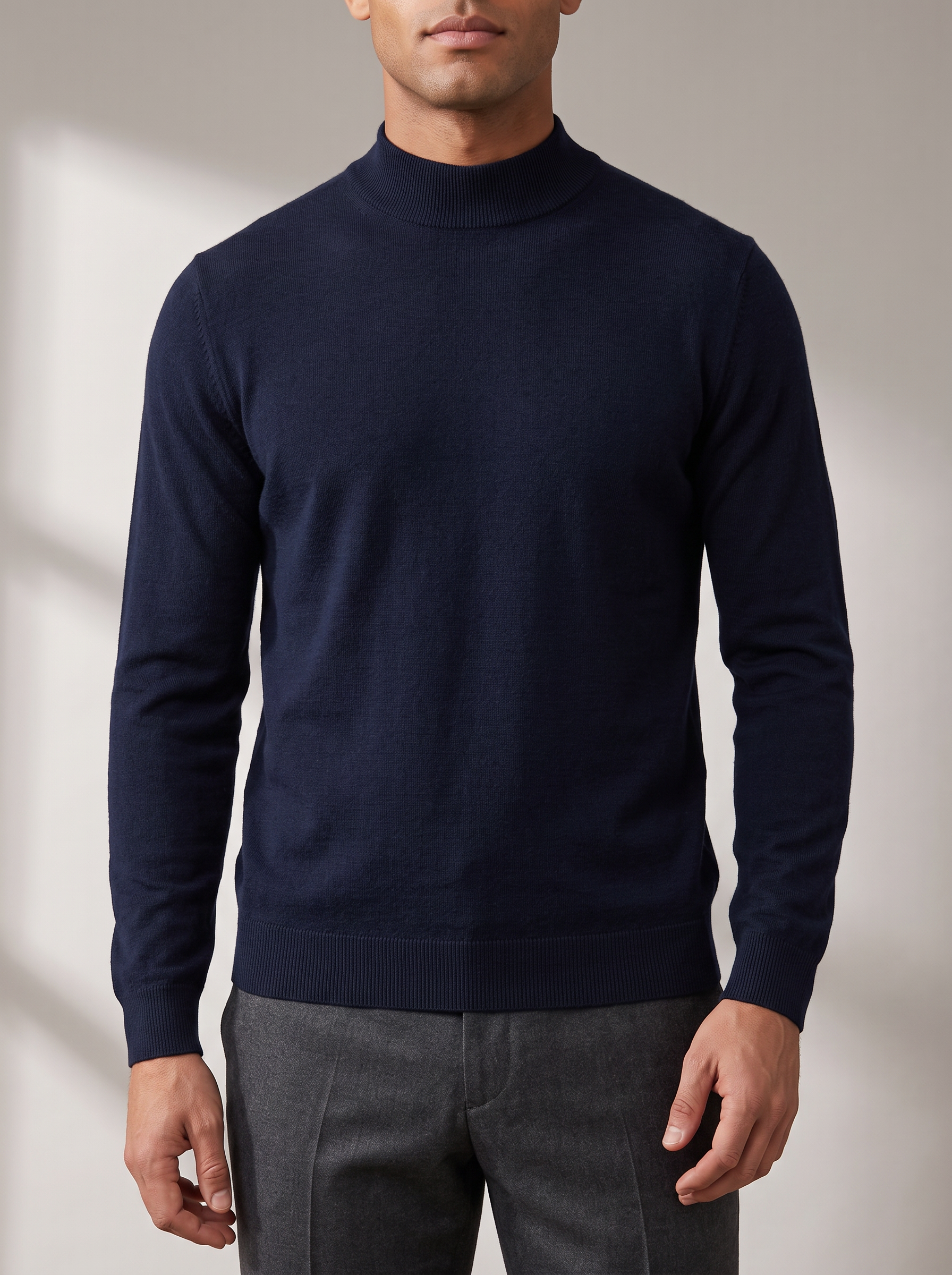 Men's Classic Turtleneck – Roll Neck, Shape Retentive – image 4