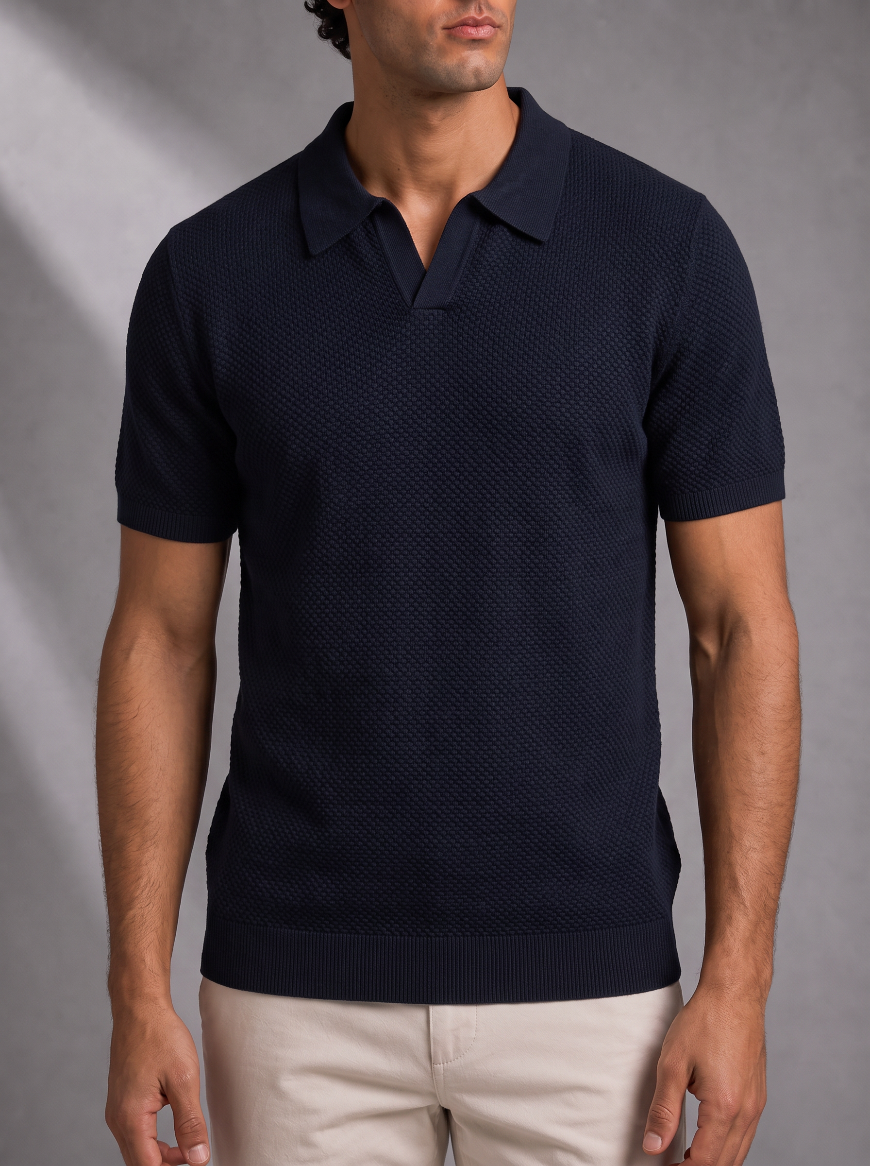 Men's Short Sleeve Polo – Soft Knit, Structured Collar – image 4